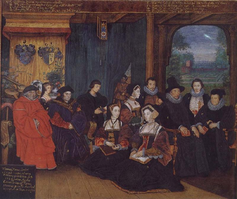 Rowland Lockey Thomas More and Family oil painting picture